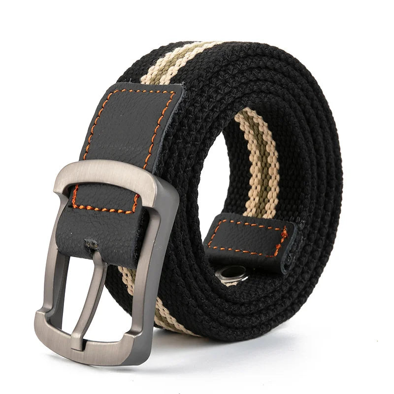 Canvas Tactical Belt – Unisex Casual Outdoor Belt for Jeans & Work