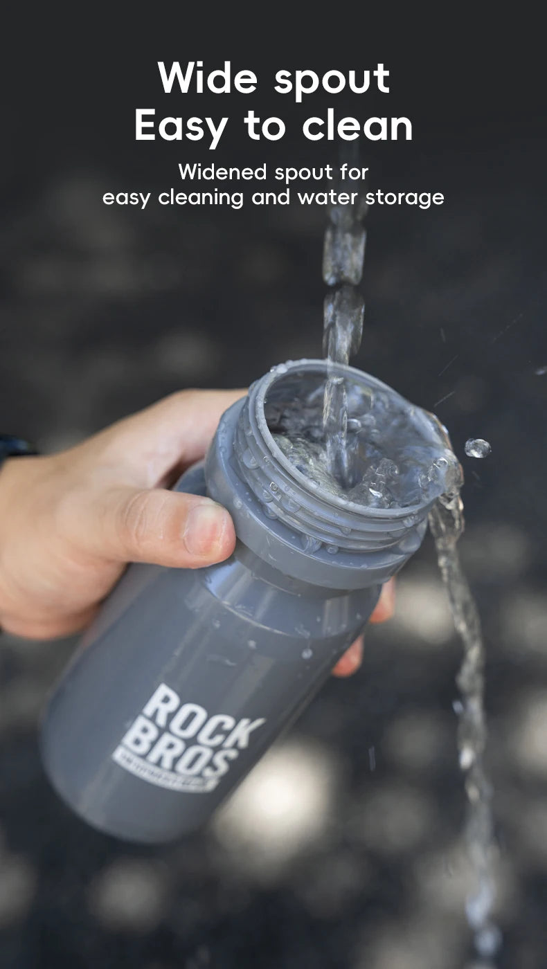ROCKBROS 600ml Cycling Water Bottle – Squeeze Sports Cup for Bike, Camping & Hiking