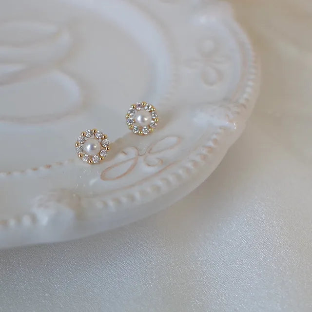 Sterling Silver Bohemian Stud Earrings