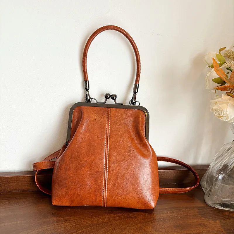 Women's Vintage Shell Handbag – PU Leather Crossbody & Shoulder Bag