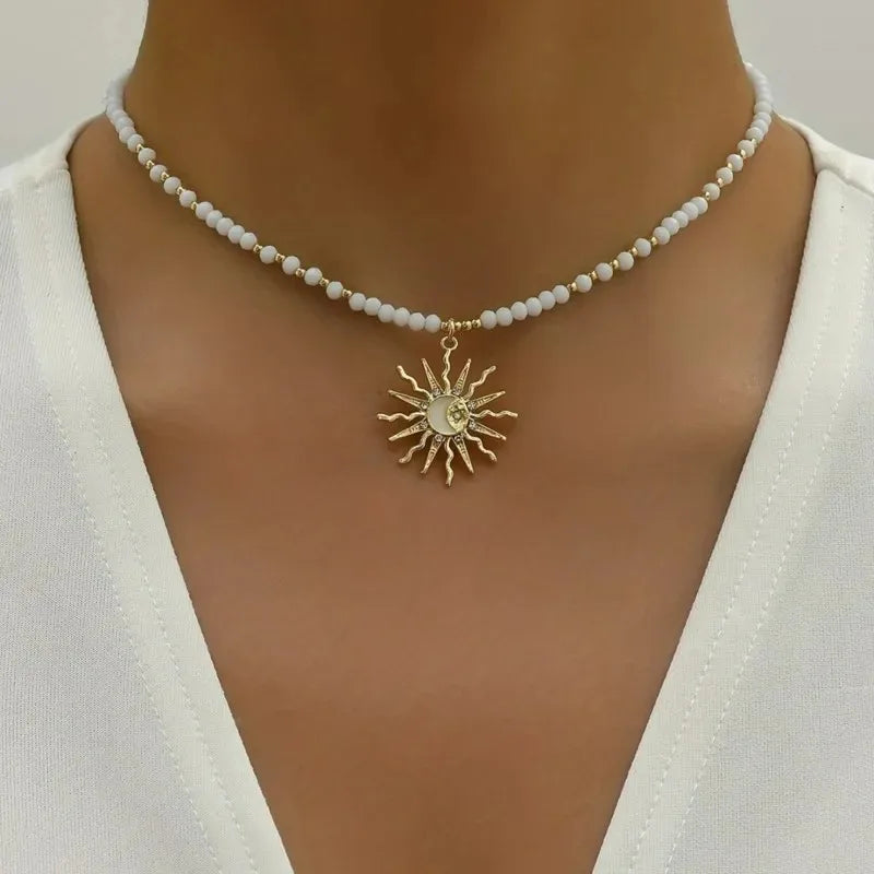 Sun Pendant Necklace