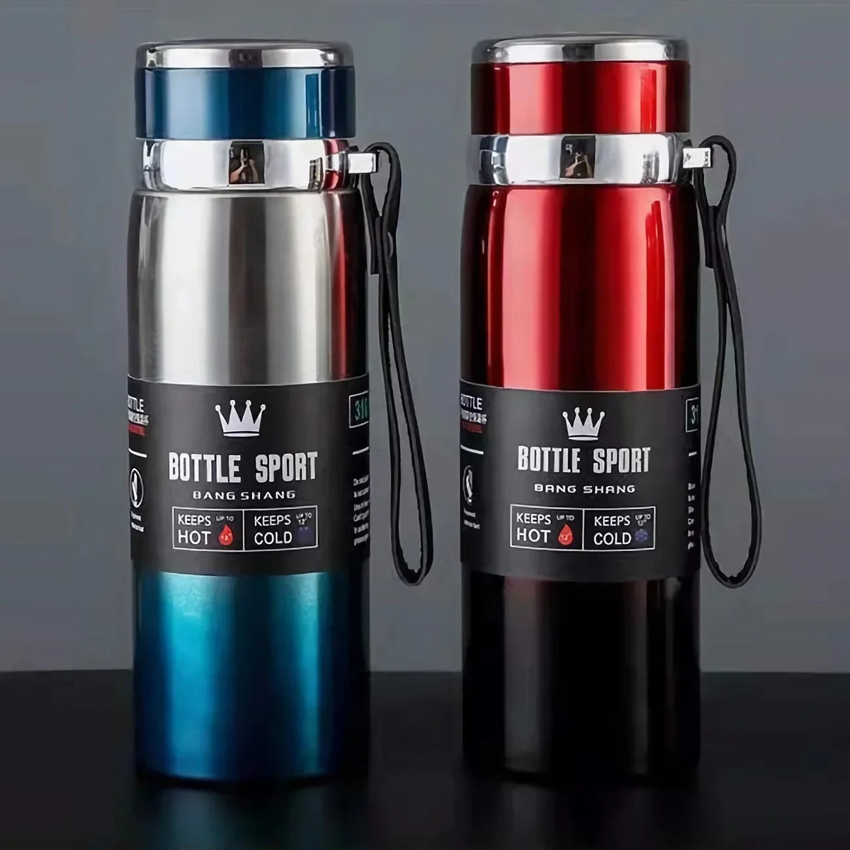 1L Stainless Steel Thermos Bottle – Vacuum Insulated, Keeps Hot & Cold, for Water, Tea & Coffee (4 Colors)