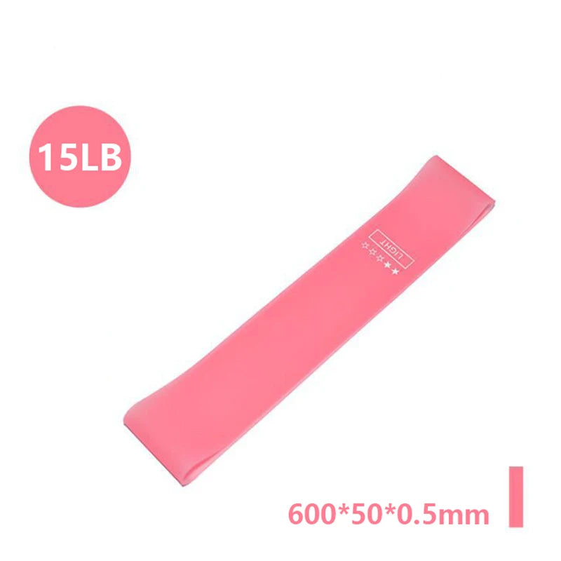 Resistance Loop Bands – Silicone Exercise Bands for Yoga, Pilates, Gym & Crossfit (5 Resistance Levels)