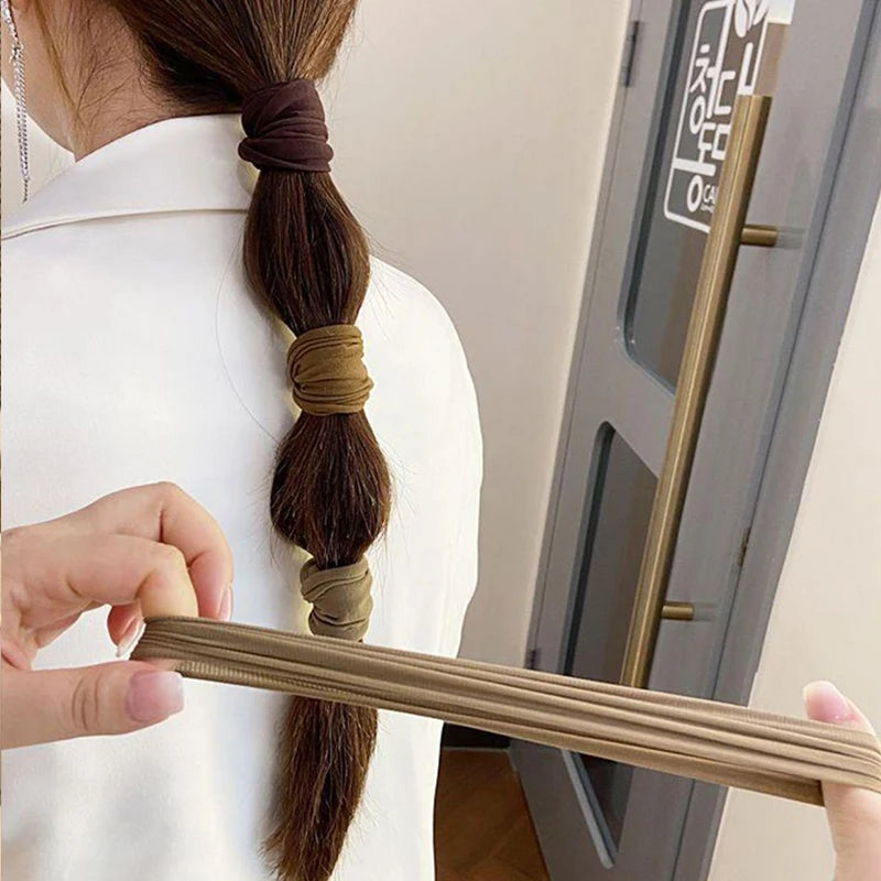 4-Piece Hair Band Set — Thick Ponytail Holder Scrunchies