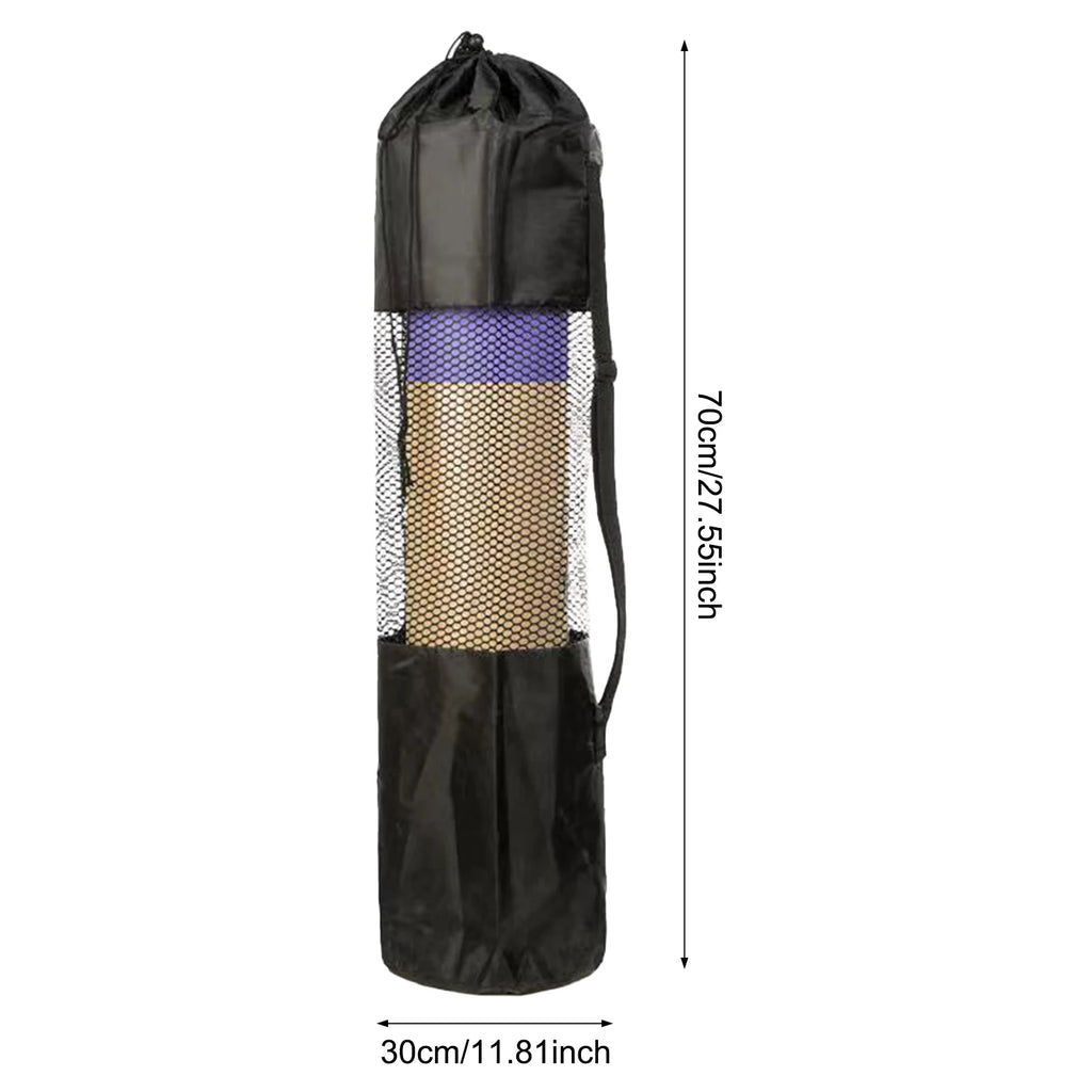 Yoga Mat Bag with Mesh Window – Oxford Cloth, Waterproof, Adjustable Shoulder Strap for Gym, Beach & Travel