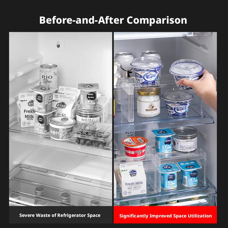 Clear Expandable Cabinet Organizer – Spice & Dish Divider for Kitchen & Bathroom