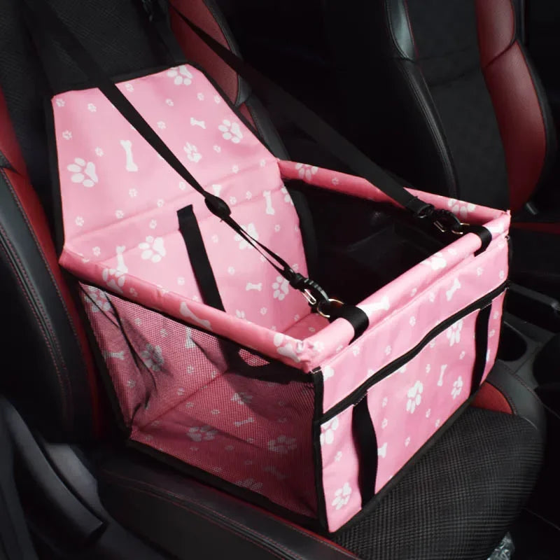 Waterproof Pet Car Seat Bag – Foldable Dog Mat & Travel Organizer