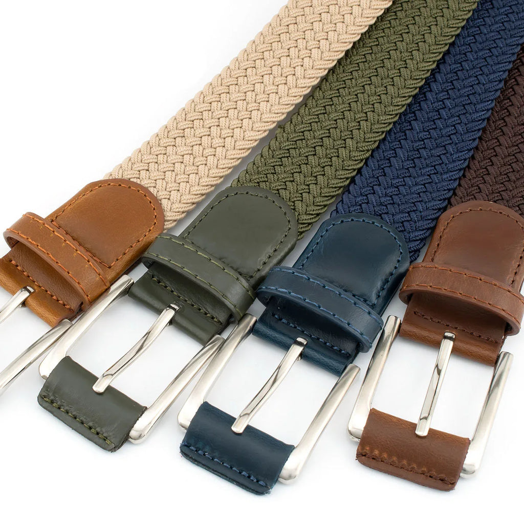 Stretch Woven Belt – Breathable Nylon Outdoor Belt with Alloy Pin Buckle for Men & Women