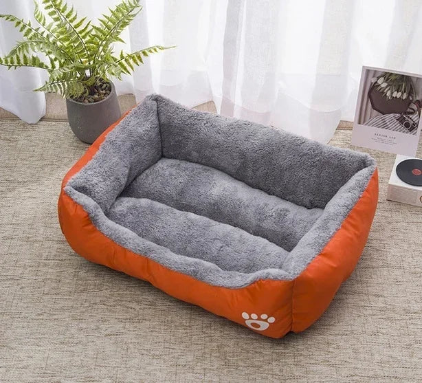 Pet Large Dog Bed – Warm House Candy-Colored Square Nest for Dogs & Cats