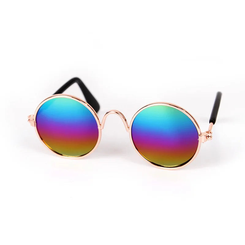 Vintage Round Sunglasses for Cats & Small Dogs – Photo Props & Cosplay