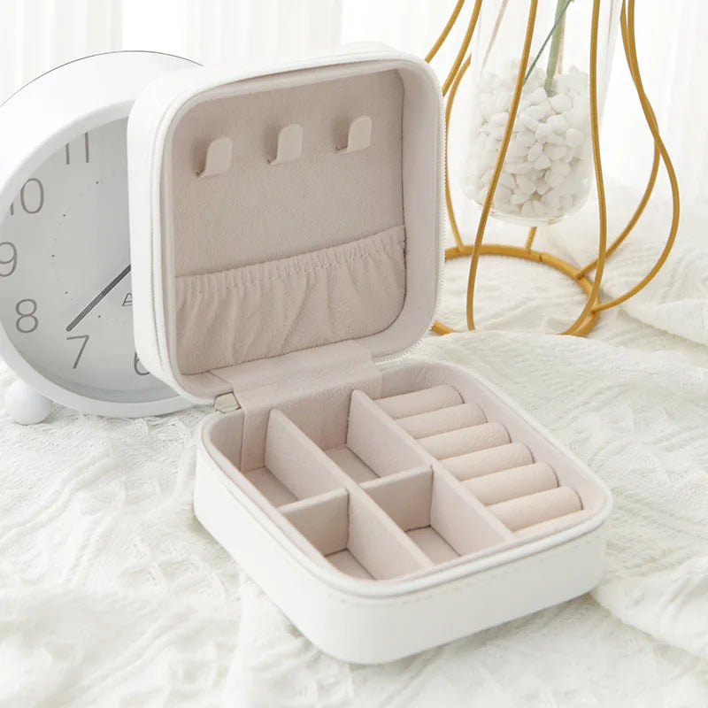 Travel Leather Jewelry Box – Single Layer
