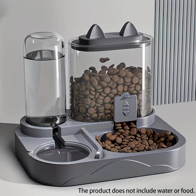2-in-1 Pet Feeder & Water Dispenser — Gravity Auto Bowl