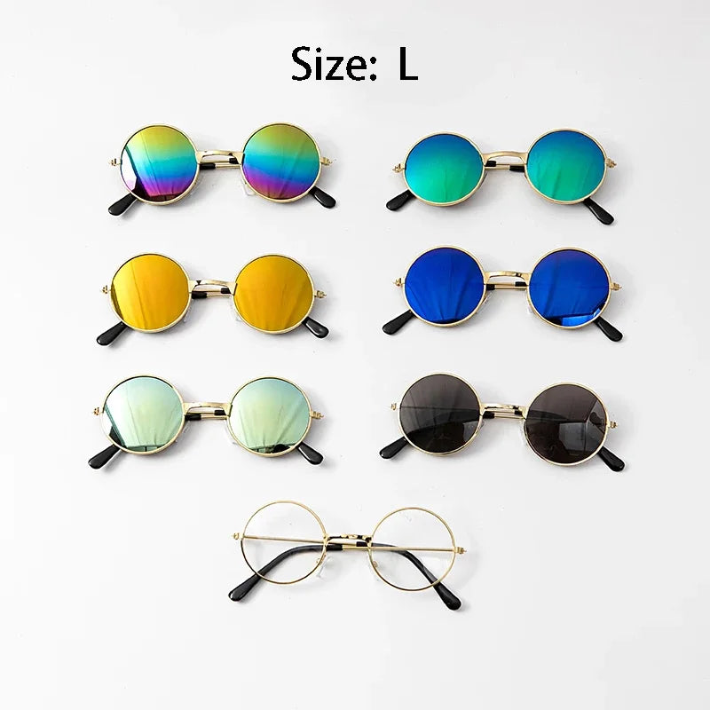 Vintage Round Sunglasses for Cats & Small Dogs – Photo Props & Cosplay