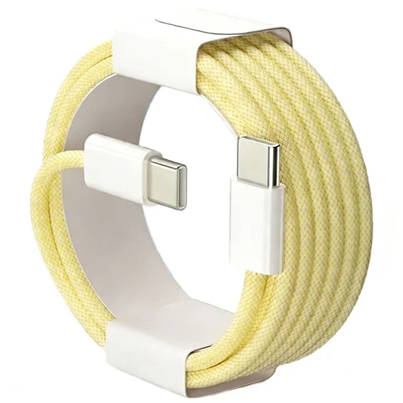 60W Nylon Braided USB-C Fast Charging Cable