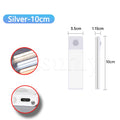 LED Bar Light with Motion Sensor – USB Rechargeable Cabinet Light (10–50cm)