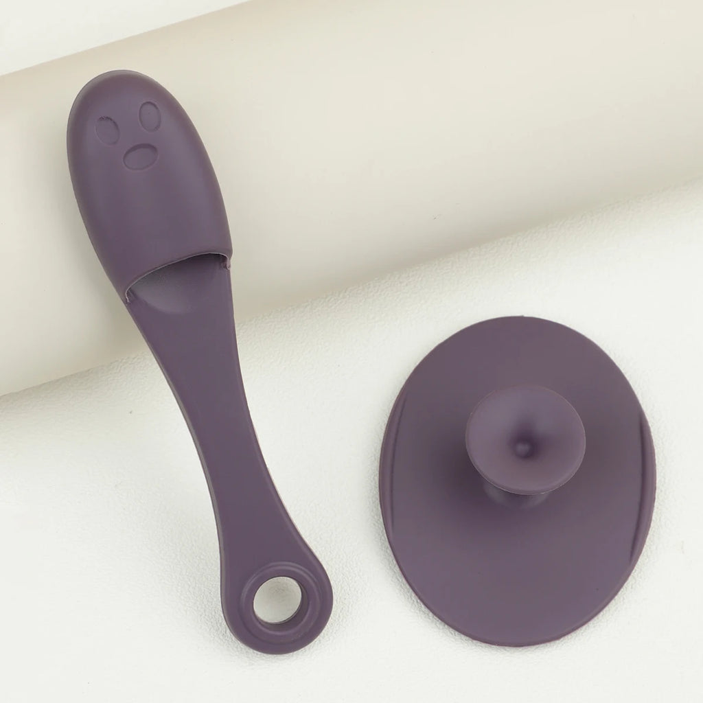 2-Piece Silicone Facial Cleansing Brush Set – Blackhead Remover & Makeup Cleanser