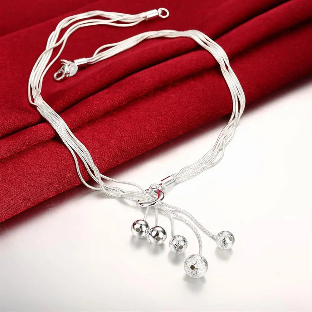 Sterling Silver Tassel Jewelry Set