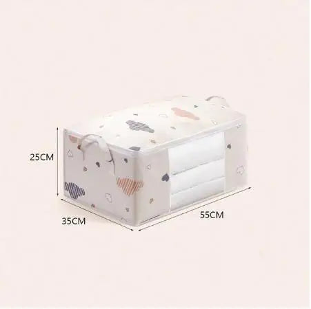 Large Capacity Storage Bag Organizer – Foldable Non-Woven Blanket & Bedding Bag