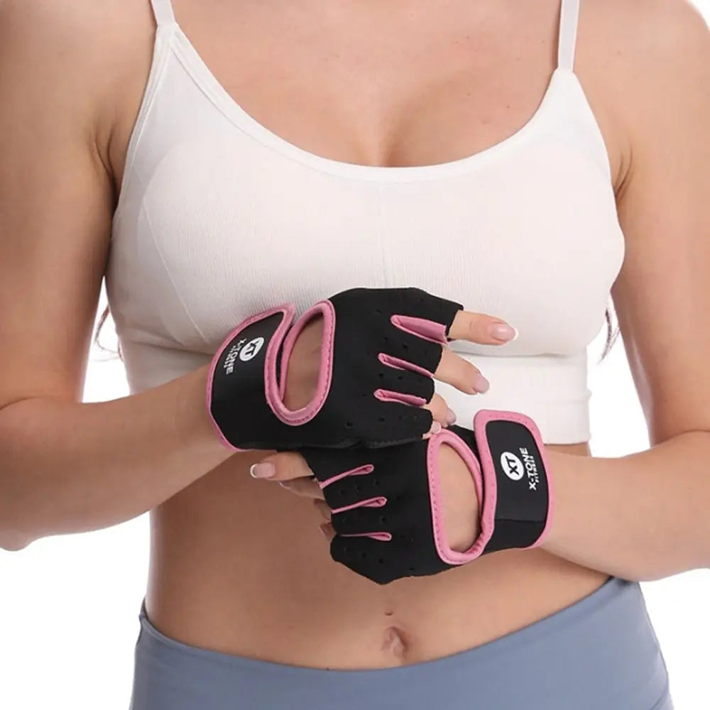 Half-Finger Weightlifting Gym Gloves – Non-Slip Gel Pad, Unisex