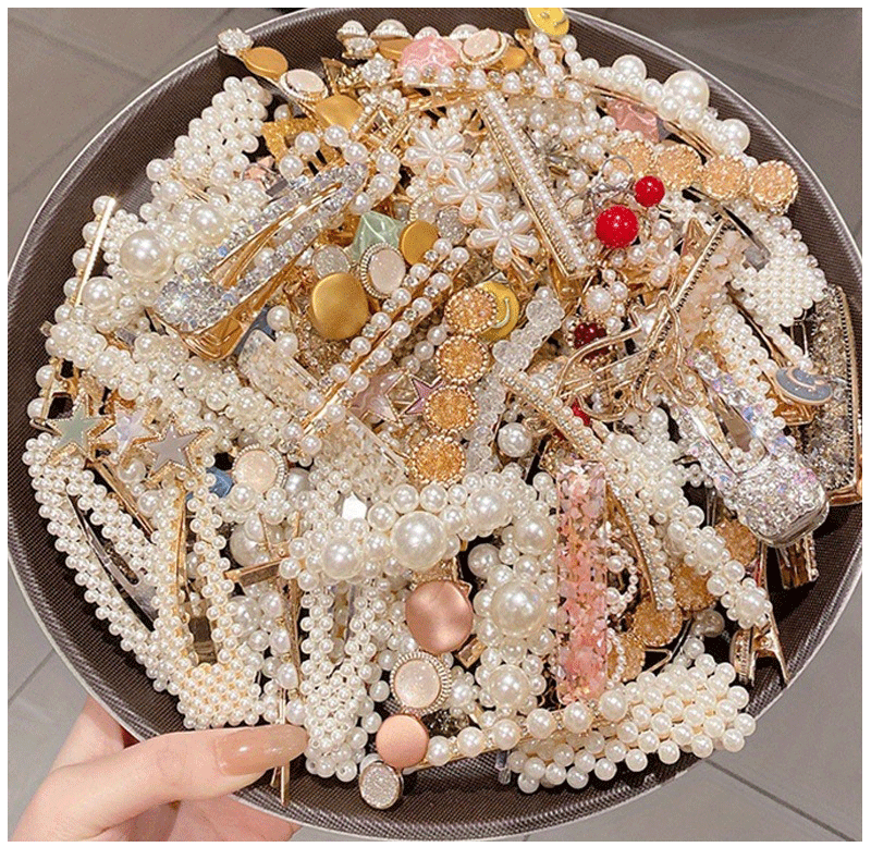 10-Piece Resin Hair Clips – Women's Fashion Set