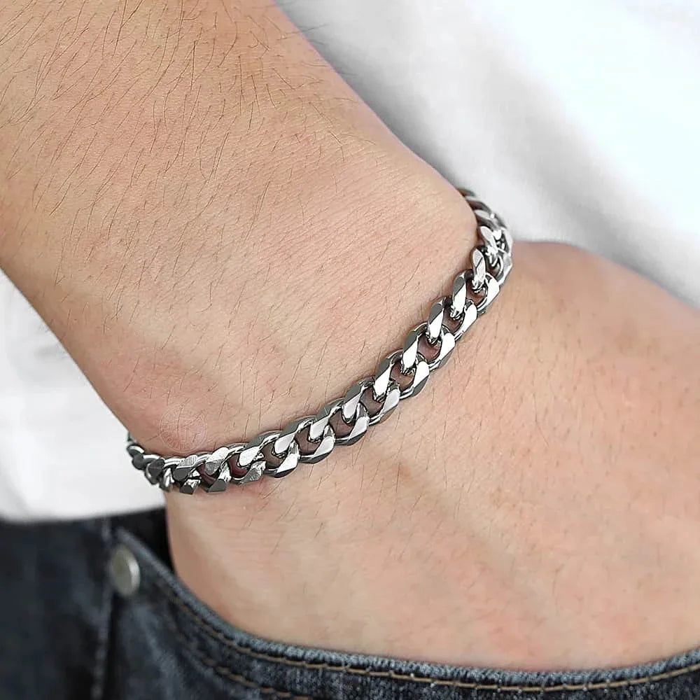 Cuban Chain Bracelet — Stainless Steel Link