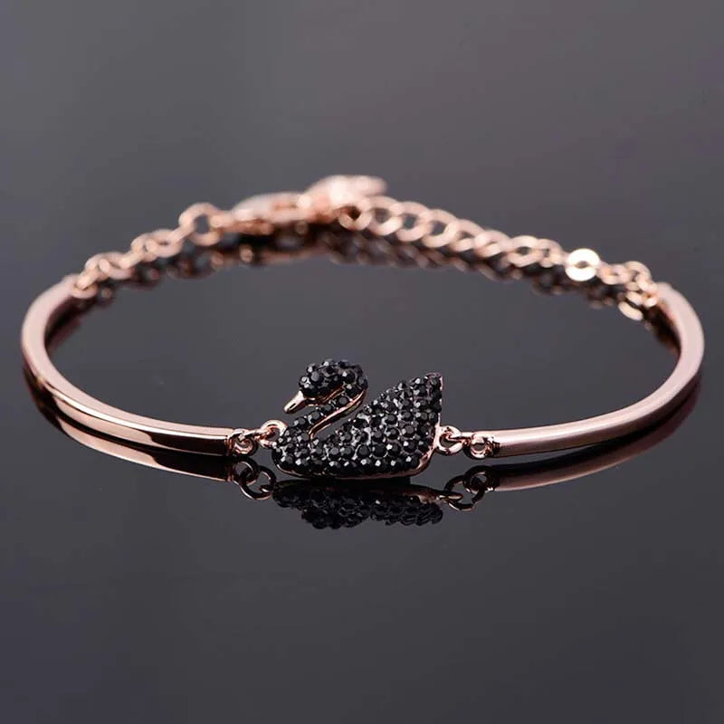 Zircon Charm Bracelet – Butterfly, Daisy & Evil Eye | Gold, Rose Gold & Silver | Women's Luxury Bangle