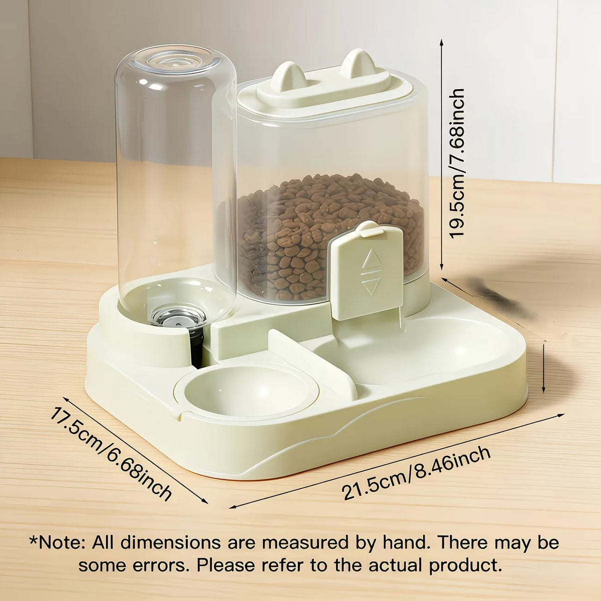 2-in-1 Pet Feeder & Water Dispenser — Gravity Auto Bowl