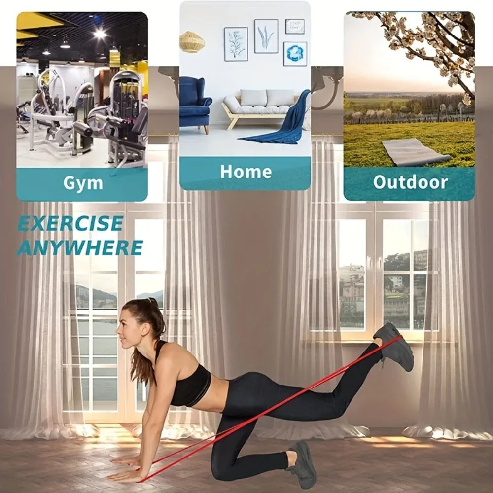 TPE Yoga Resistance Band – Stretchy Pull Belt for Yoga, Strength Training & Body Stretching