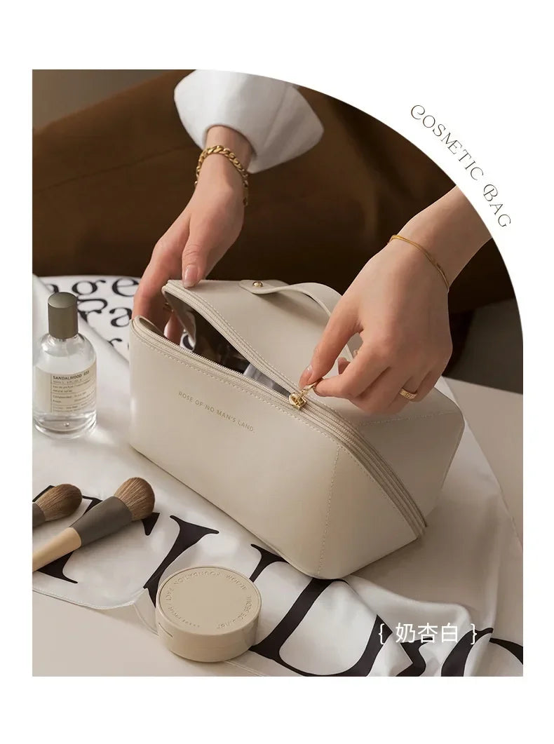 Waterproof Makeup Bag – Large Capacity Portable Beauty & Skincare Clutch