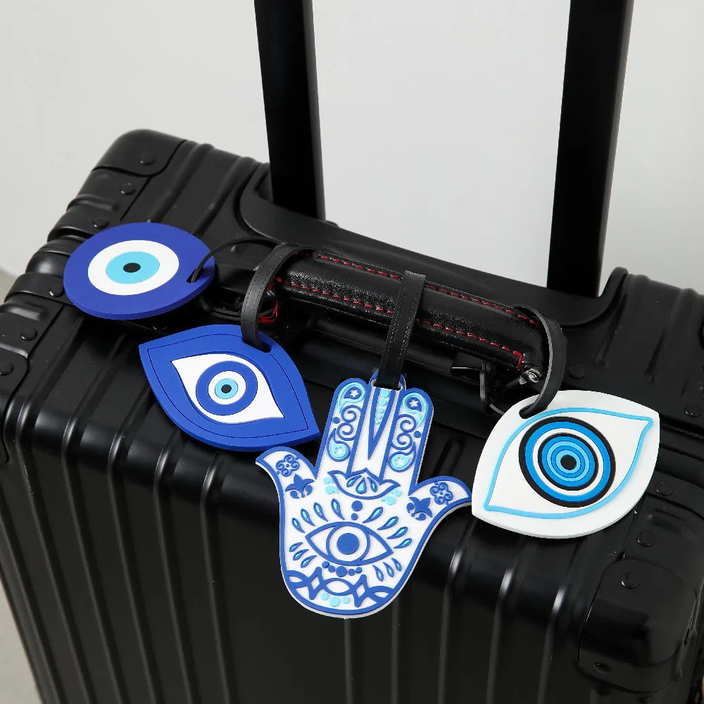 Creative Corgi & Cat Luggage Tag – Silicone Travel ID Tag with Anti-Loss Design