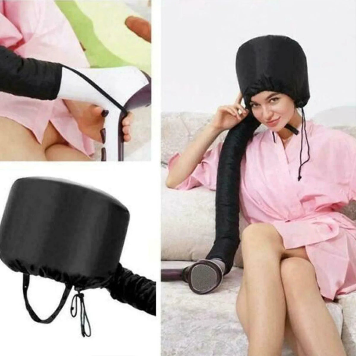 Hair Dryer Steamer Cap – Reusable Heat Hat