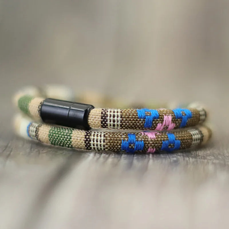Men's Bohemia Rope Bracelet — Magnetic Survival