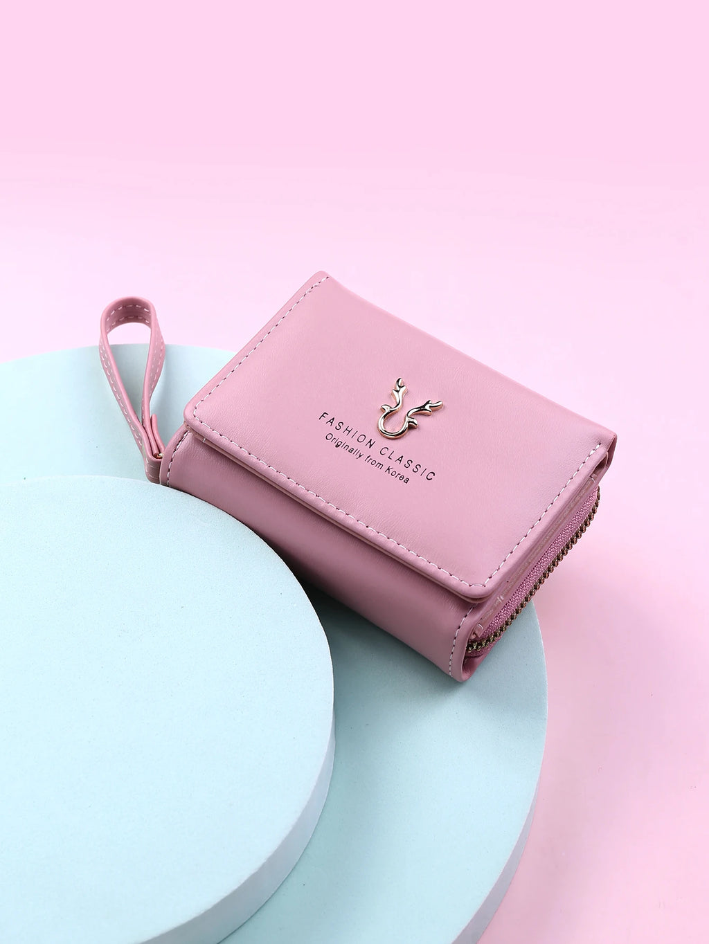Women's Mini Sequin Wallet – PU Leather Card Holder with Coin Purse