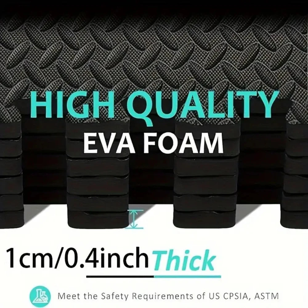 16-Piece EVA Foam Interlocking Gym Mat – Non-Slip, Waterproof Floor Tiles