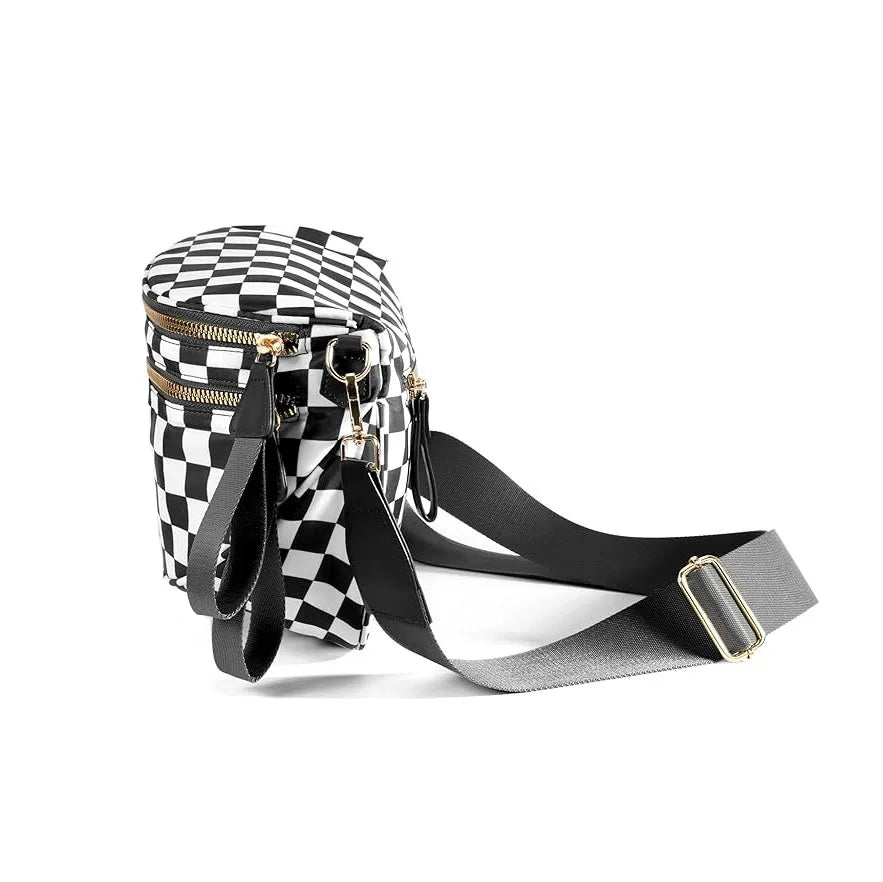 Women's Checkered Crossbody Waist Bag