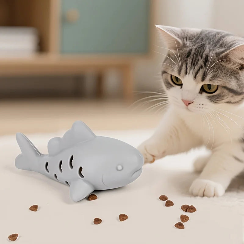 Interactive Silicone Pet Toy – Bite-Resistant Food Hiding & Teeth Grinding Toy for Cats & Small Dogs