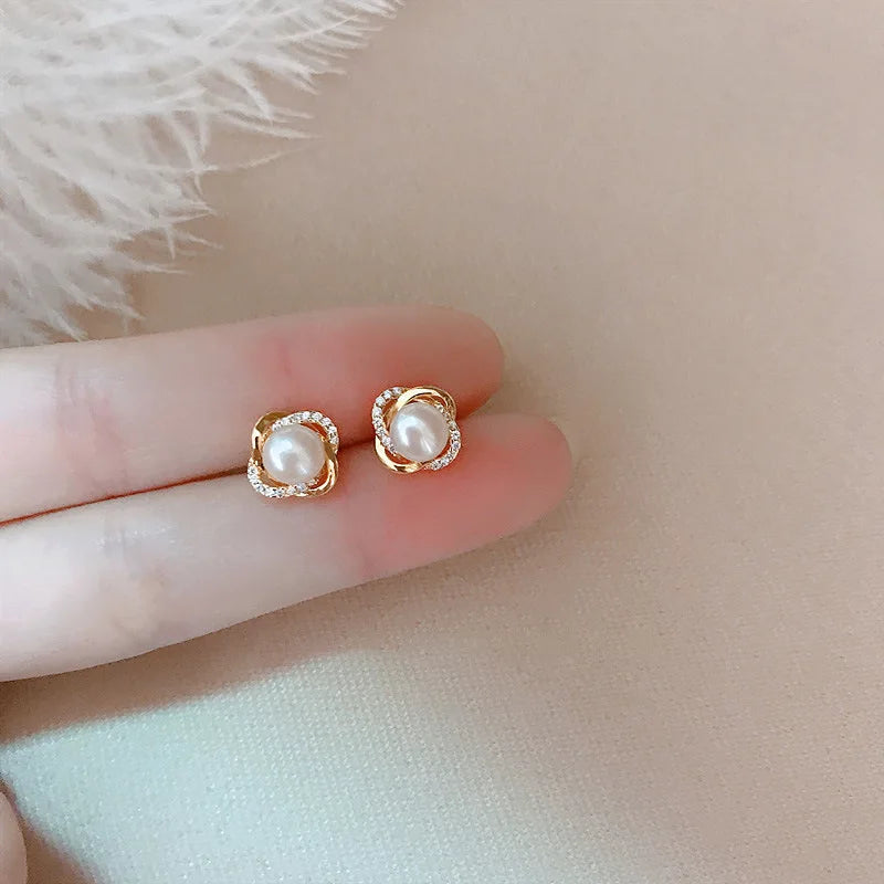 Sterling Silver Bohemian Stud Earrings
