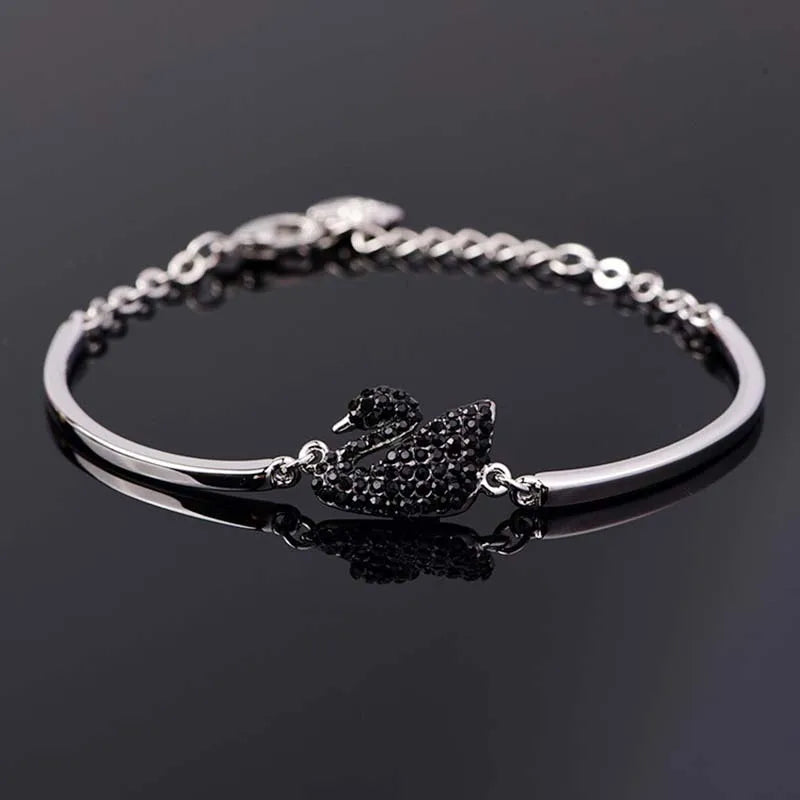 Zircon Charm Bracelet – Butterfly, Daisy & Evil Eye | Gold, Rose Gold & Silver | Women's Luxury Bangle