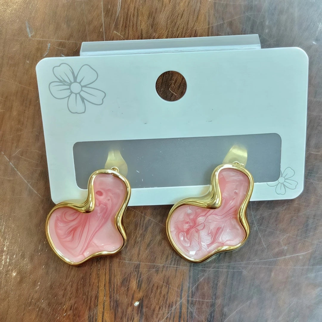 Artistic Cloud Stud Earrings
