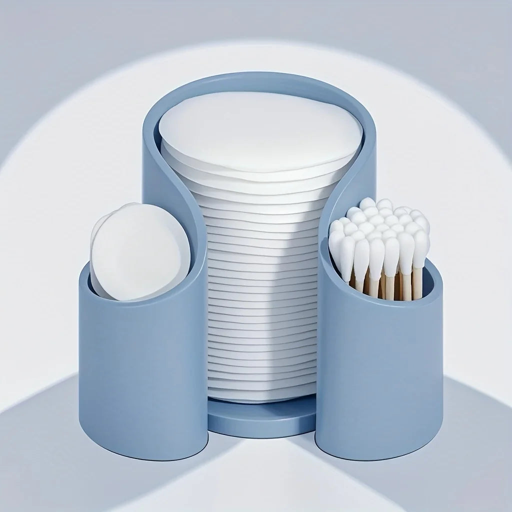 Compact Bathroom Countertop Organizer – Q-Tips, Floss & Makeup Storage