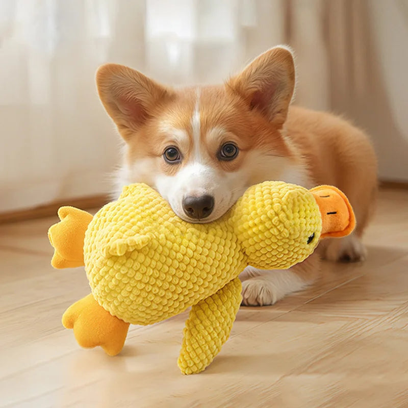 Goose Plush Squeaky Dog Toy – Interactive Chew & Fetch Toy for Cats & Dogs