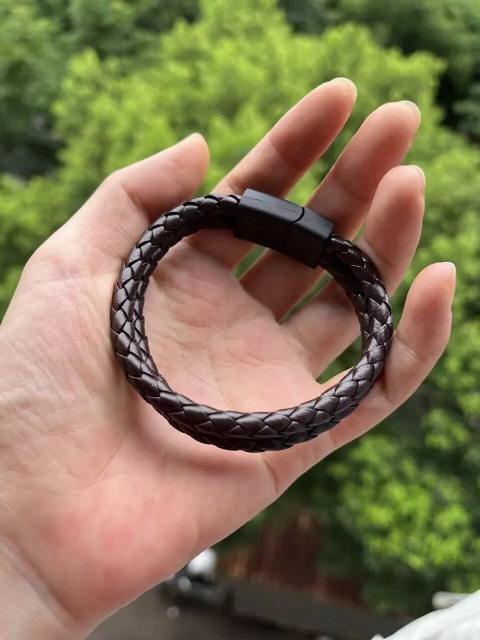 Men's Braided Leather Bracelet
