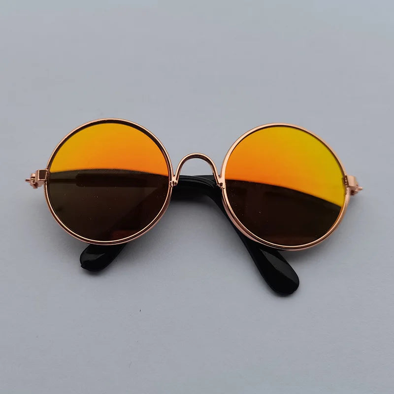 Vintage Round Sunglasses for Cats & Small Dogs – Photo Props & Cosplay