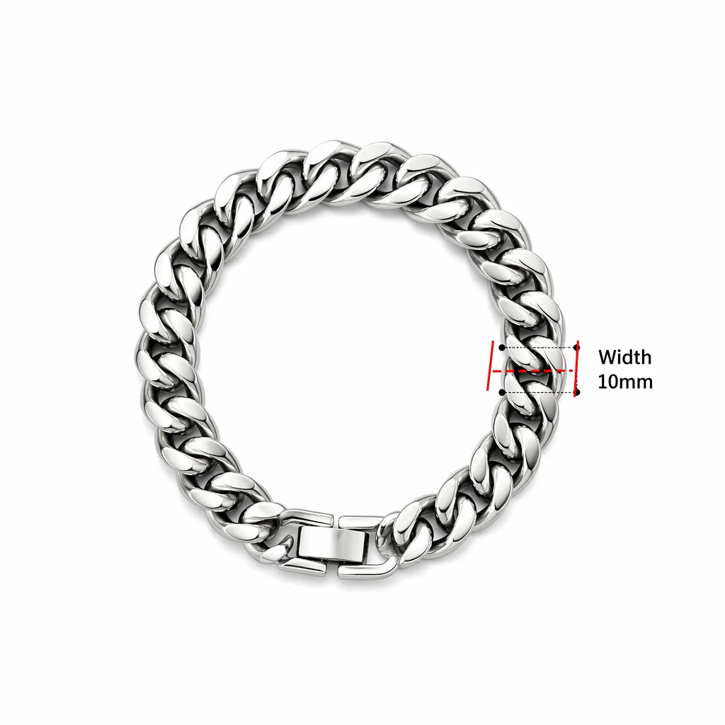 Cuban Chain Bracelet — Stainless Steel Link
