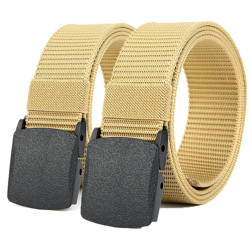 Men's Tactical Canvas Belt – Automatic Buckle