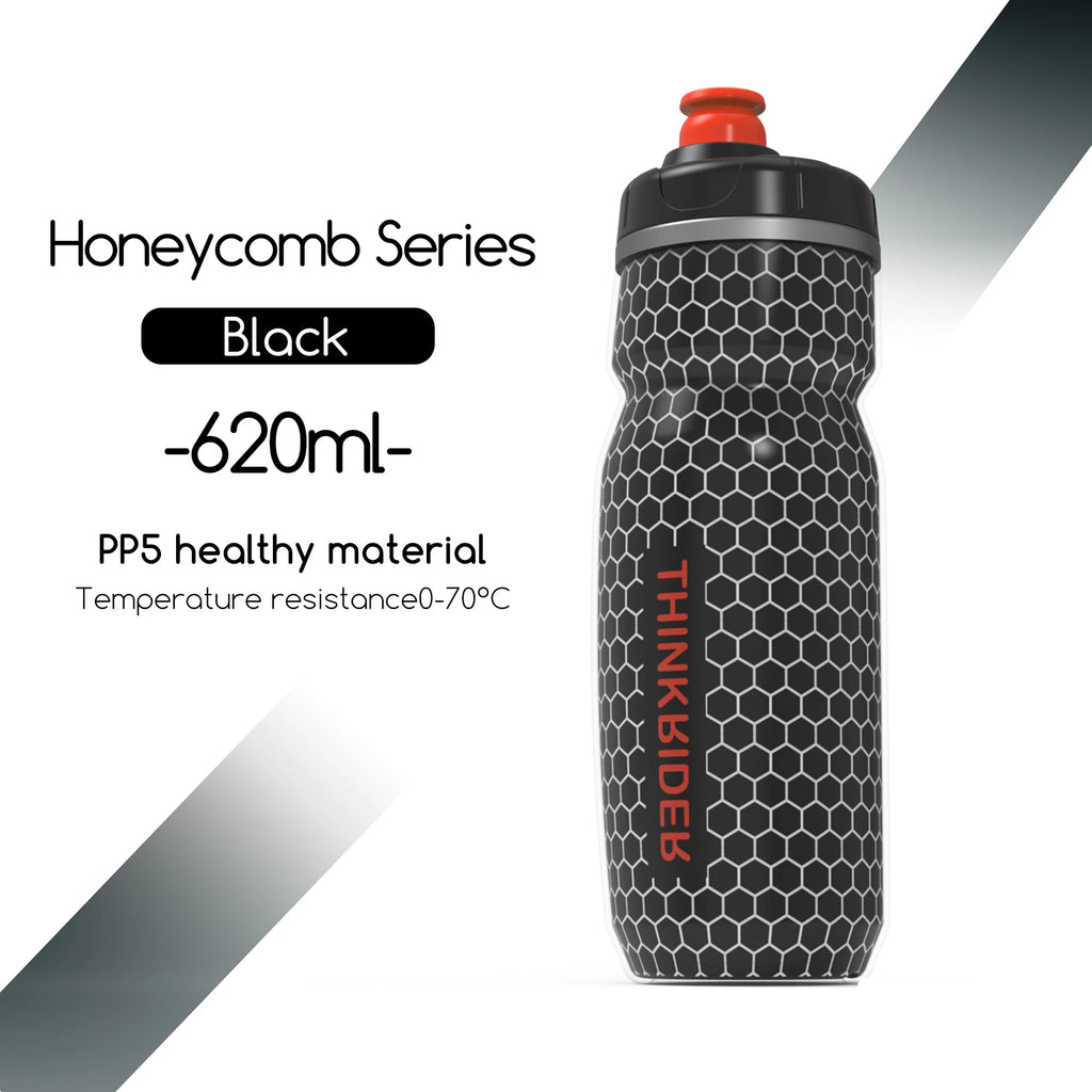 ThinkRider Bike Water Bottle 620ml (21oz) – PP5 Heat & Cold Resistant Cycling Bottle for Mountain & Road Biking