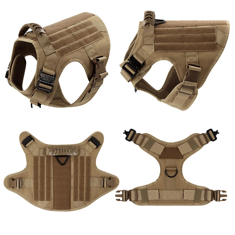 Tactical Dog Harness – Military Training Vest for Large Dogs (German Shepherd, Malinois & More)