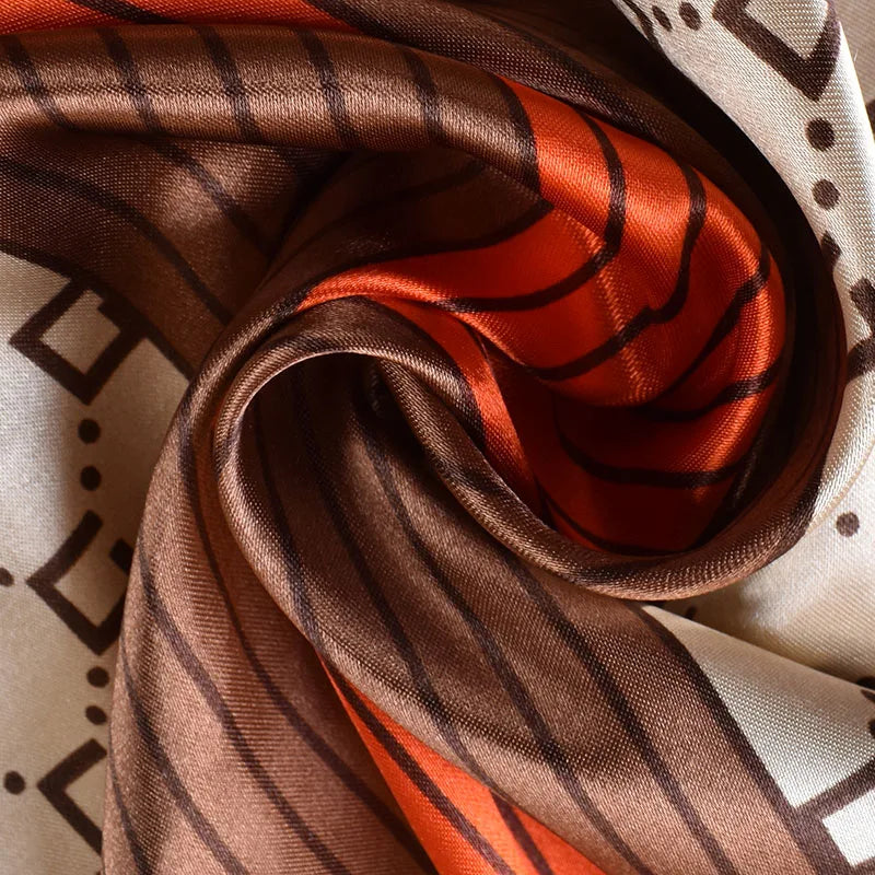 Satin Square Scarf – Versatile Headscarf, Hair Wrap & Beach Accessory for Women