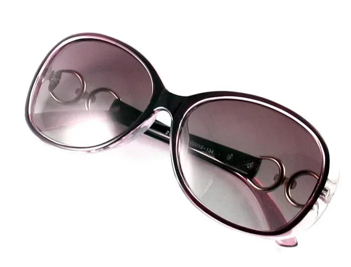 Women's Oval UV400 Sunglasses – Polarized Gradient Lenses | Red, Tea, Purple, Black