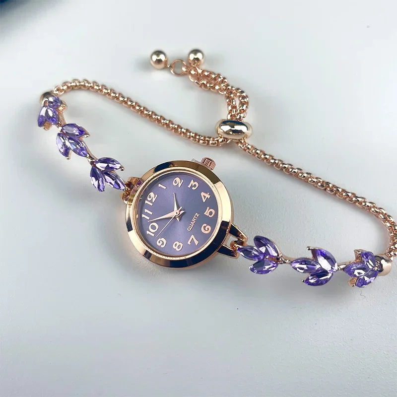 Women's Rhinestone Bracelet Watch
